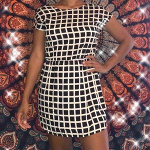 Black and white dress